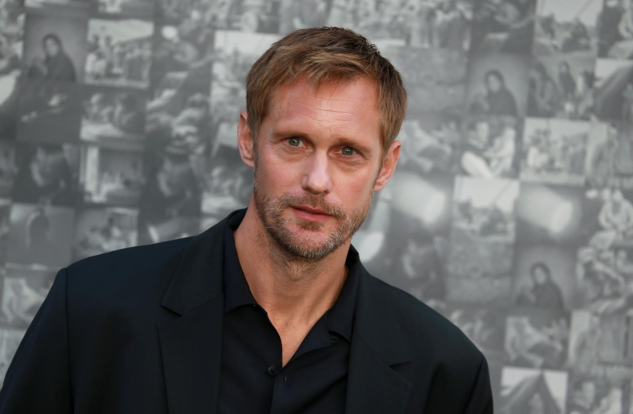 Portrait of Swedish actor Alexander Skarsgård.