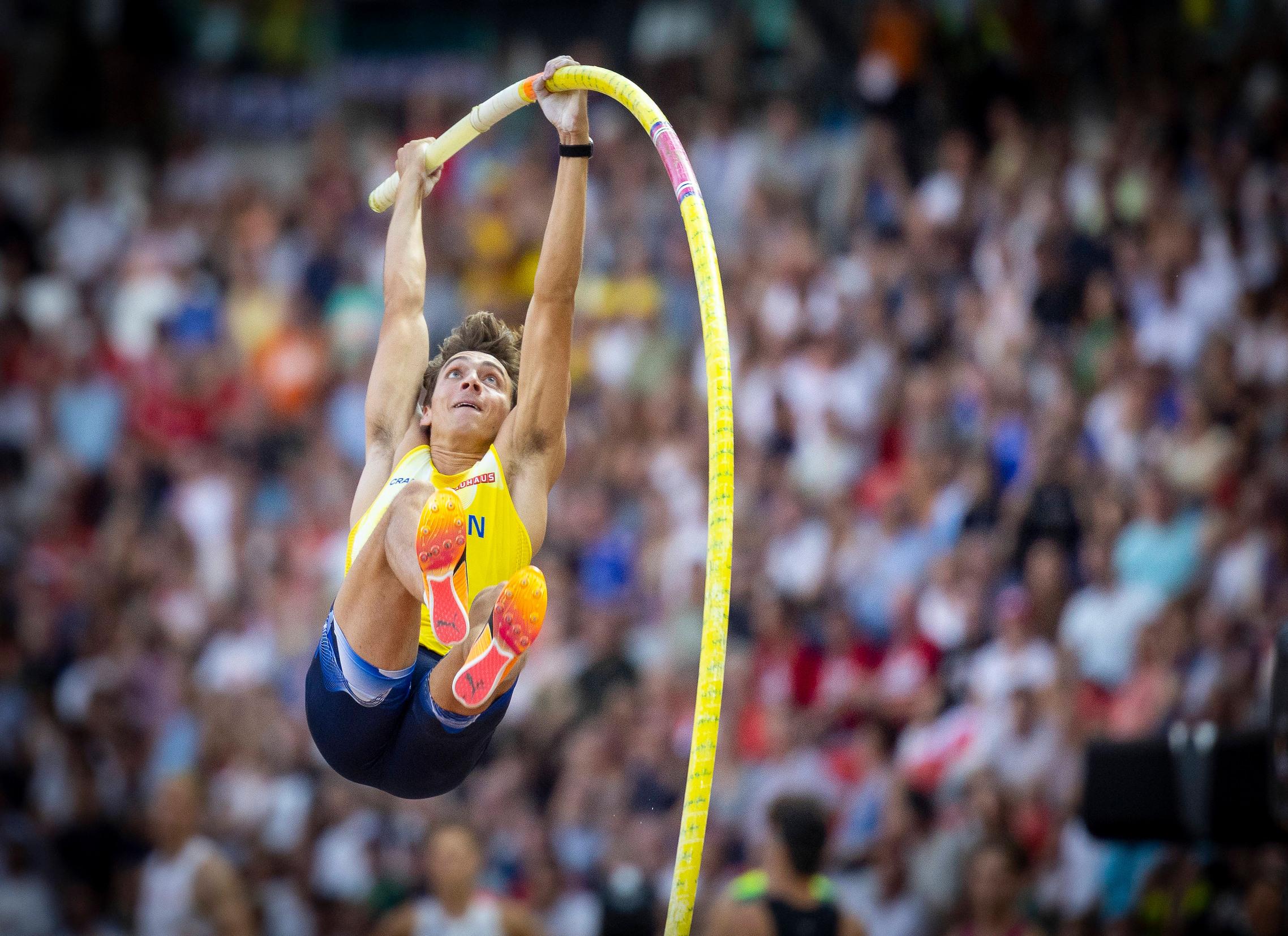 Swedish superstar Armand Duplantis retaining his World Championship gold in Budapest.